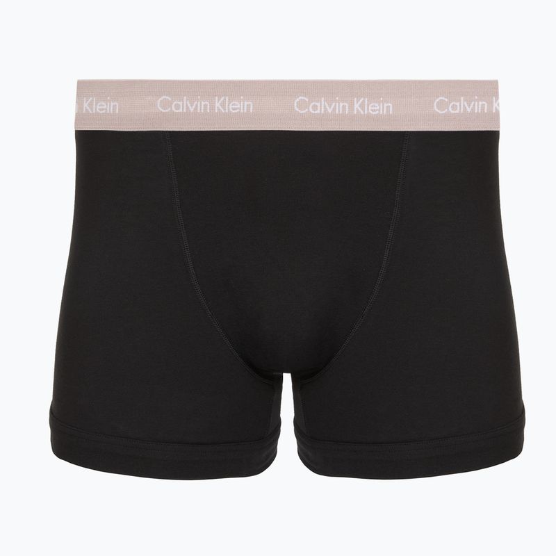 Труси чоловічі Calvin Klein 0000U2662G Trunk 3 пари black w green bloom wb/black w da 2