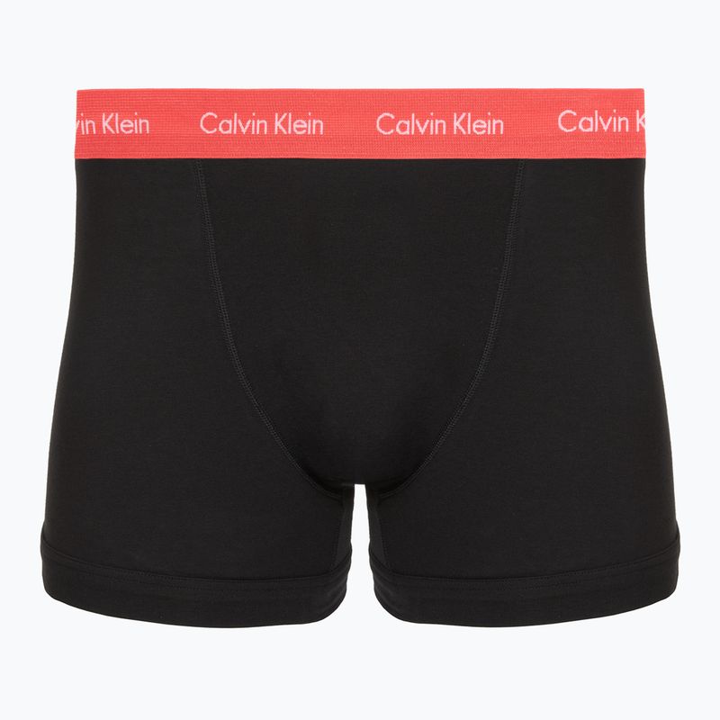 Труси чоловічі Calvin Klein 0000U2662G Trunk 3 пари black w green bloom wb/black w da 3