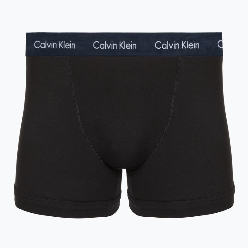 Труси чоловічі Calvin Klein 0000U2662G Trunk 3 пари black w green bloom wb/black w da 4