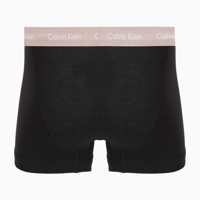 Труси чоловічі Calvin Klein 0000U2662G Trunk 3 пари black w green bloom wb/black w da 5