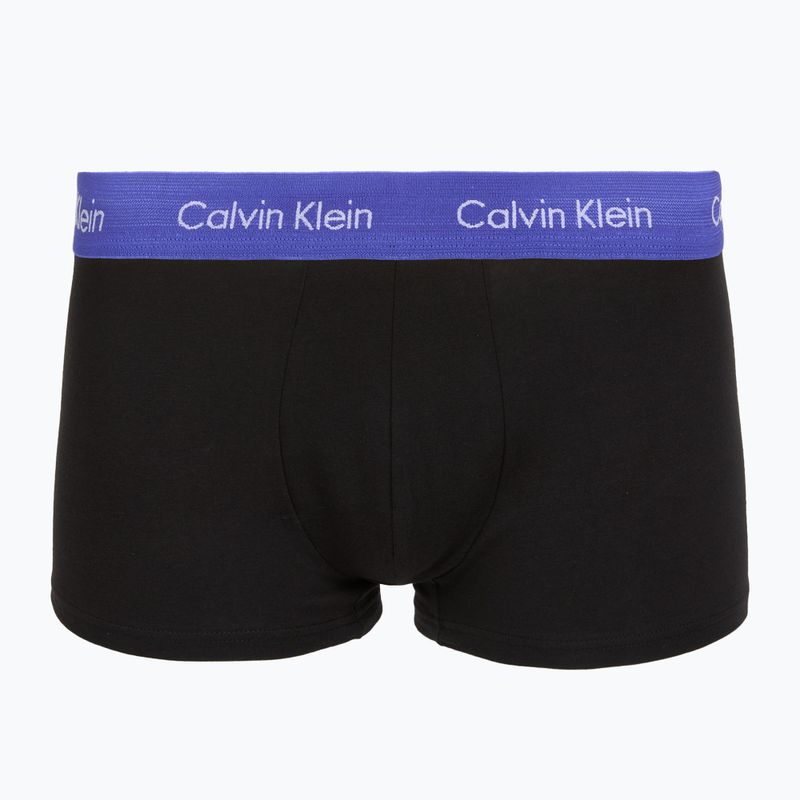 Труси Calvin Klein LV00NB4412 Low Rise Trunk 5 пар black w green bloom wb/black w dazzlin 5