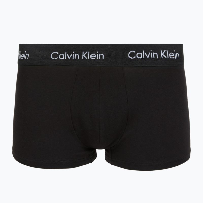 Труси Calvin Klein LV00NB4412 Low Rise Trunk 5 пар black w green bloom wb/black w dazzlin 7