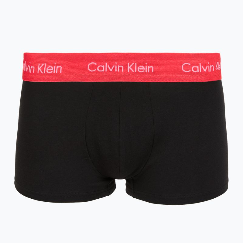Труси Calvin Klein LV00NB4412 Low Rise Trunk 5 пар black w green bloom wb/black w dazzlin 8