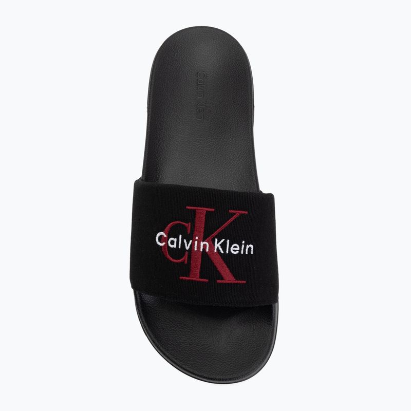 Шльопанці чоловічі Calvin Klein YM0YM01393 Ess black/rhubarb 5