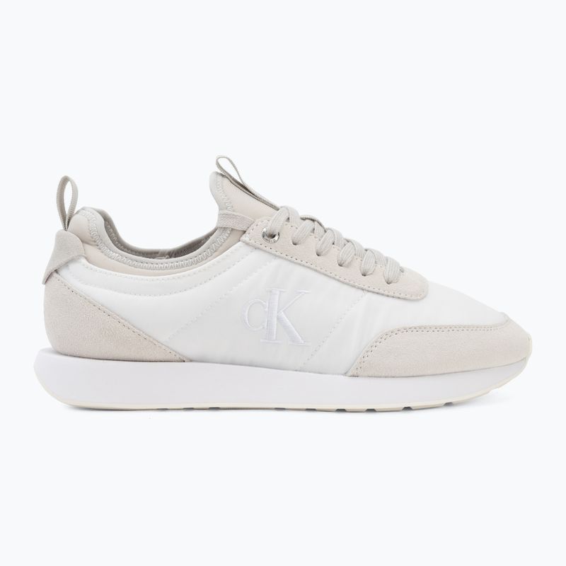 Взуття чоловіче Calvin Klein YM0YM01414 Retro Runner Sock Laceup Mix mat bright white/light grey 2