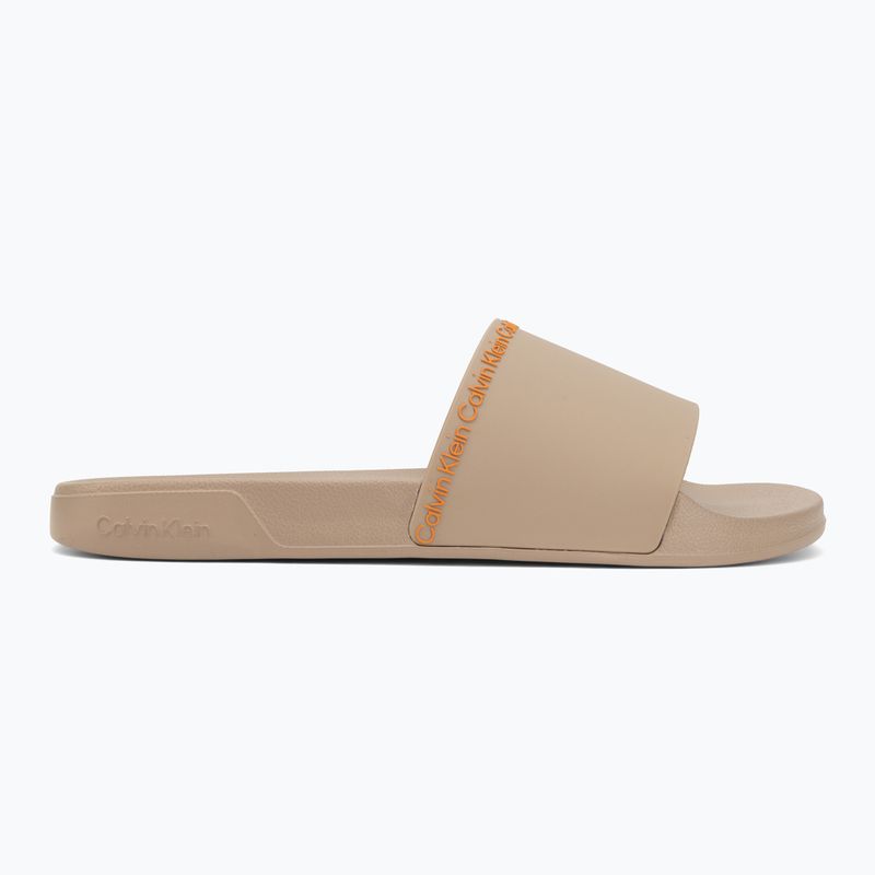 Шльопанці чоловічі Calvin Klein HM0HM02108 Ess Institutional Cv nomad/vivid tangerine 2