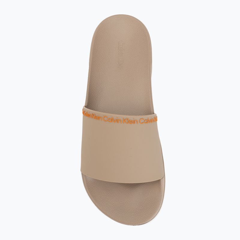Шльопанці чоловічі Calvin Klein HM0HM02108 Ess Institutional Cv nomad/vivid tangerine 5