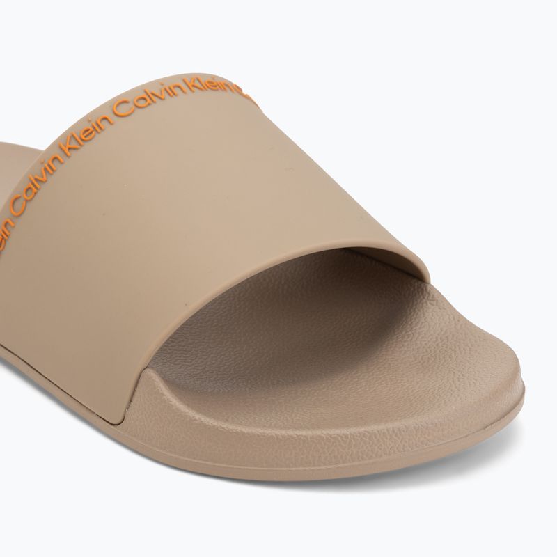 Шльопанці чоловічі Calvin Klein HM0HM02108 Ess Institutional Cv nomad/vivid tangerine 7