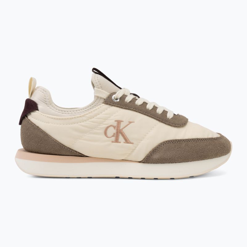 Кросівки жіночі Calvin Klein YW0YW02060 Retro Runner Sock Laceup Mix Mat turtledove/spanish villa/bordeaux 2