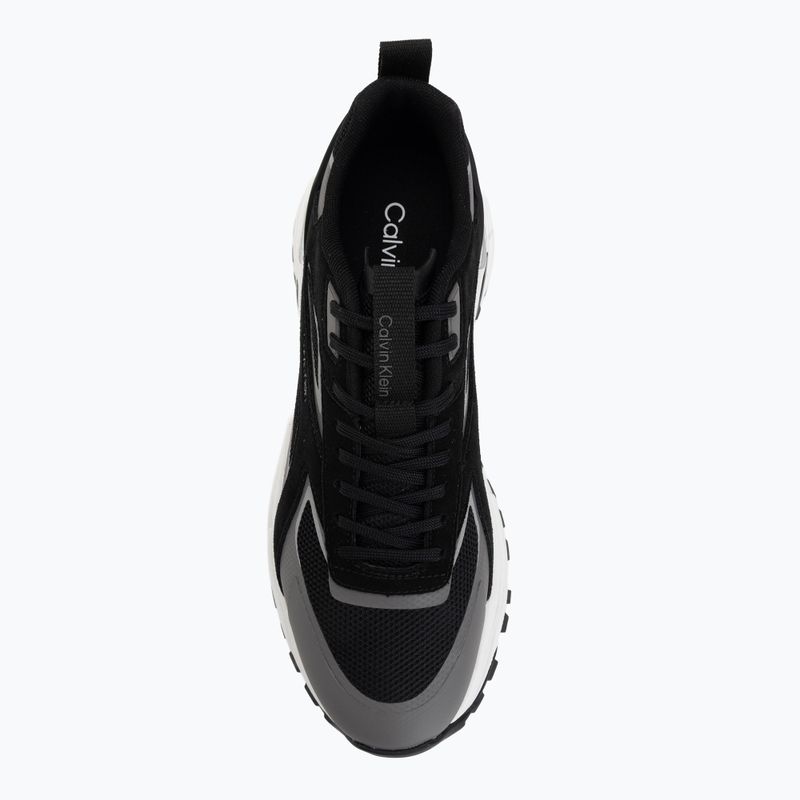 Взуття чоловіче Calvin Klein HM0HM02220 Hike Runner Stripe Mix Nylon Suede black/granite road 5