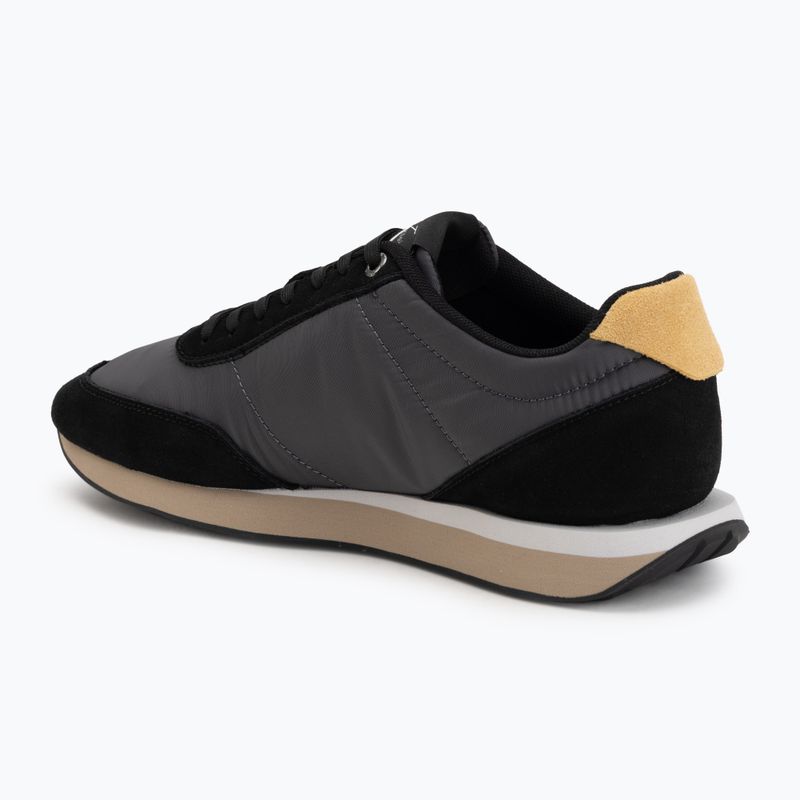 Взуття чоловіче Calvin Klein HM0HM02212 Retro Runner Bans Leather Suede black/iron gate/amber gold 3