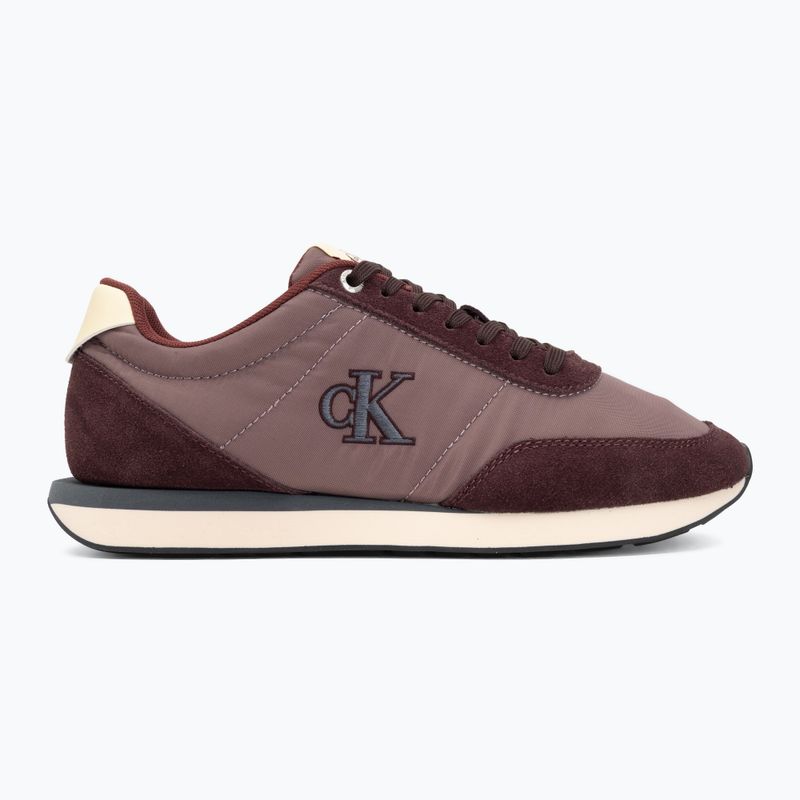 Кросівки чоловічі Calvin Klein YM0YM01361 Retro Runner Ess Mix Mat bordeaux/peppercorn/vanilla 2