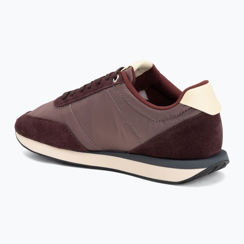 Кросівки чоловічі Calvin Klein YM0YM01361 Retro Runner Ess Mix Mat bordeaux/peppercorn/vanilla 3