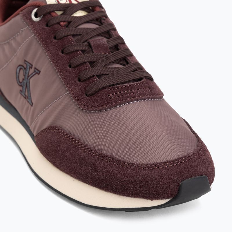 Кросівки чоловічі Calvin Klein YM0YM01361 Retro Runner Ess Mix Mat bordeaux/peppercorn/vanilla 7