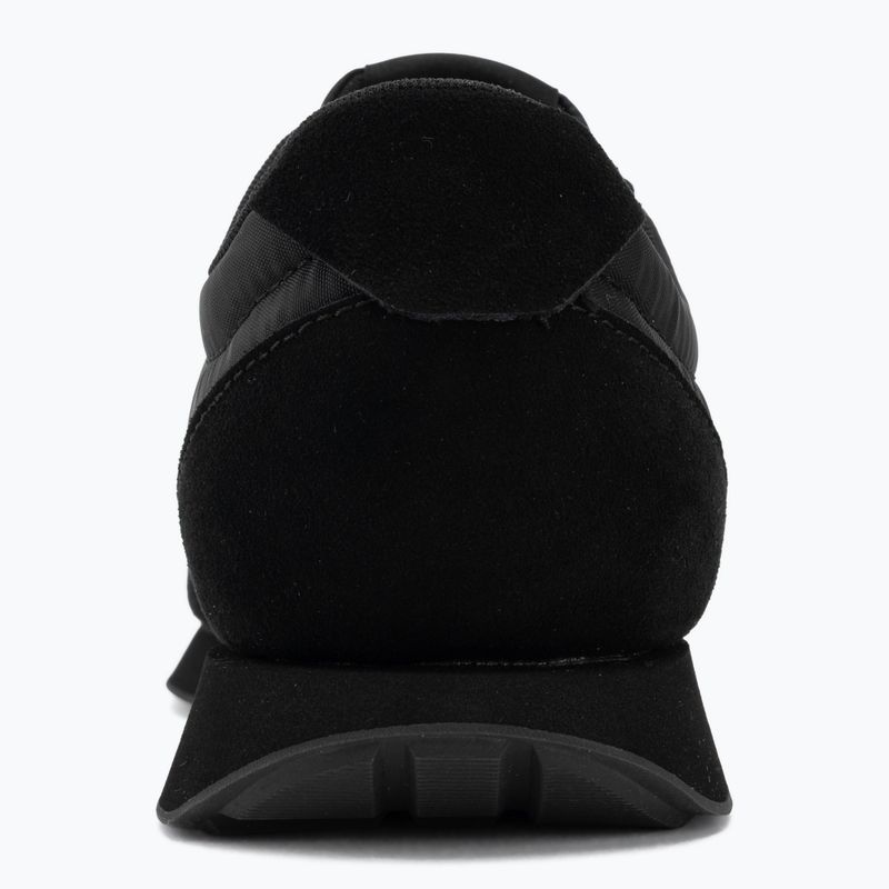 Взуття чоловіче Calvin Klein HM0HM02212 Retro Runner Bans Leather Suede triple black/adrenaline rush 6
