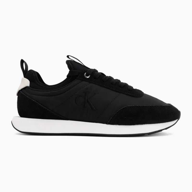 Взуття чоловіче Calvin Klein YM0YM01414 Retro Runner Sock Laceup Mix matte black/bright white 2