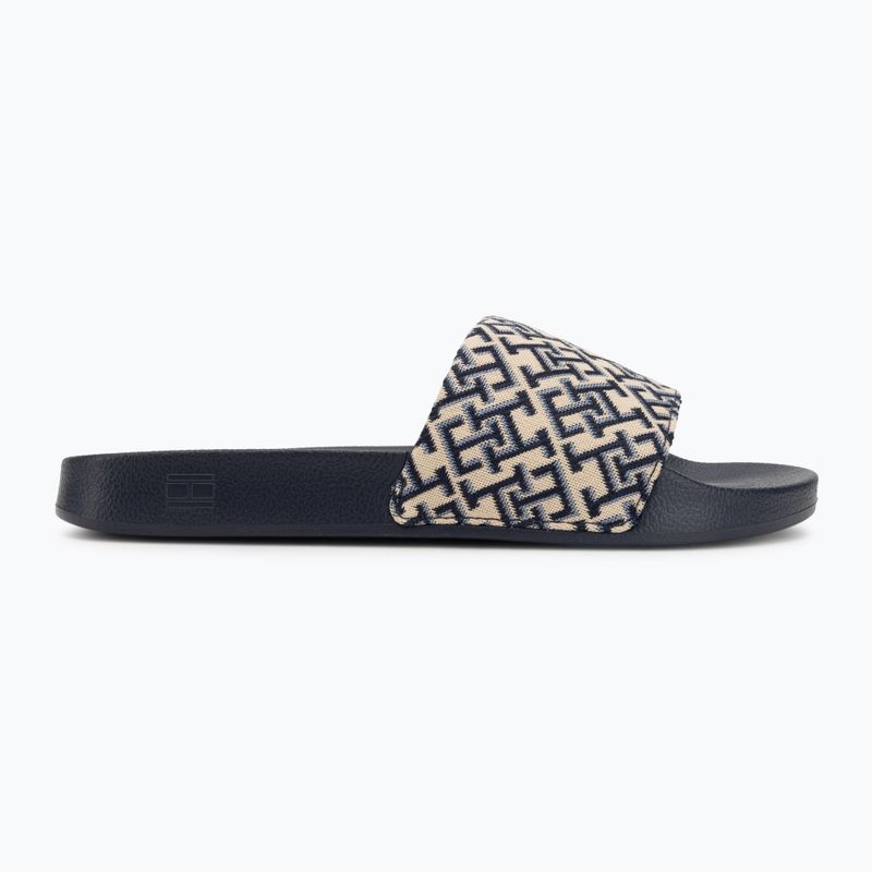 Шльопанці жіночі Tommy Hilfiger Monogram space blue 2