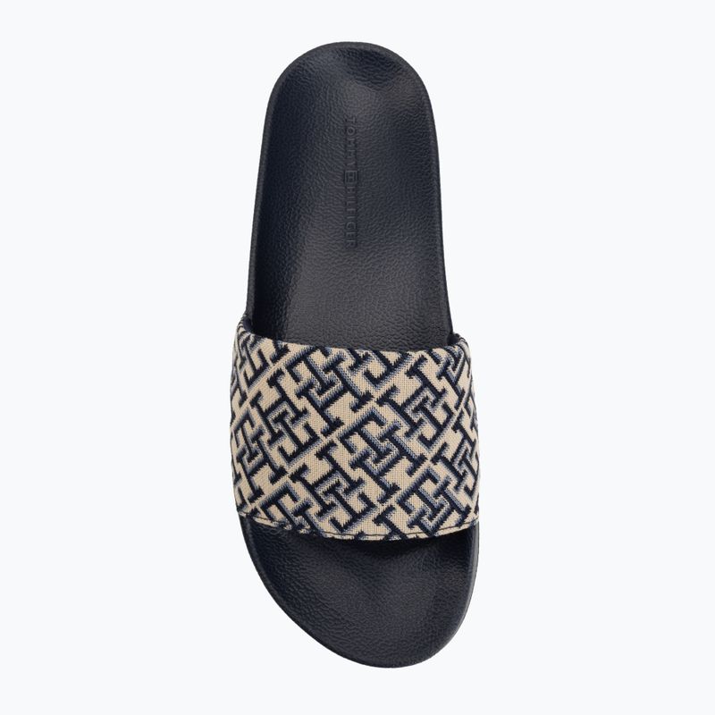 Шльопанці жіночі Tommy Hilfiger Monogram space blue 5
