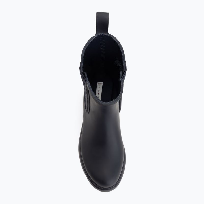 Галоші жіночі Tommy Hilfiger Rubber Flag Cleated space blue 5