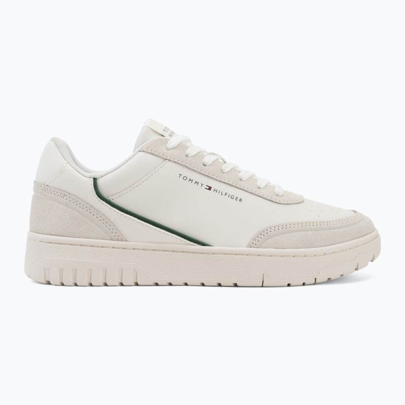 Взуття чоловіче Tommy Hilfiger Basket Core Leather Suede Mix ecru/street green 2