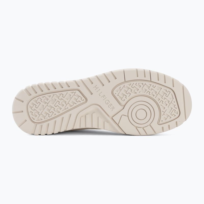 Взуття чоловіче Tommy Hilfiger Basket Core Leather Suede Mix ecru/street green 4
