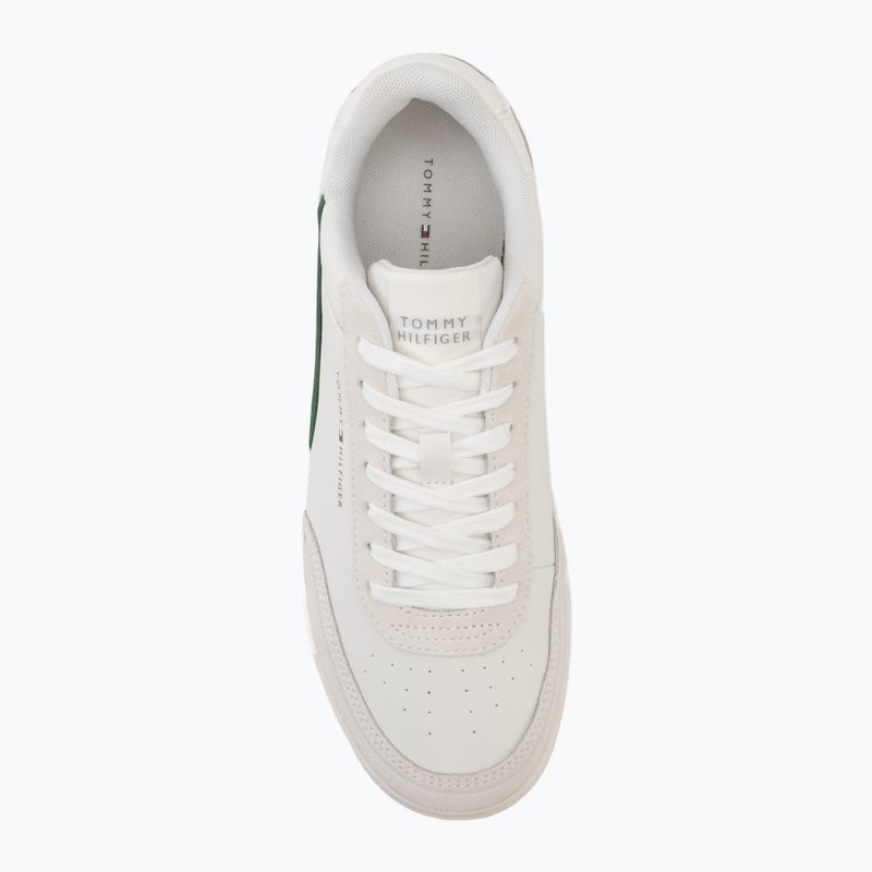 Взуття чоловіче Tommy Hilfiger Basket Core Leather Suede Mix ecru/street green 5