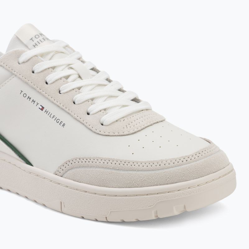 Взуття чоловіче Tommy Hilfiger Basket Core Leather Suede Mix ecru/street green 7