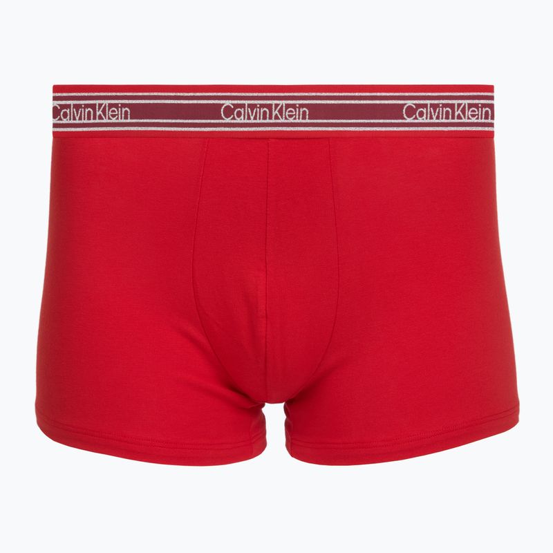 Боксерки чоловічі Calvin Klein LV00NB4615 Trunk black/established red/goji berry 2