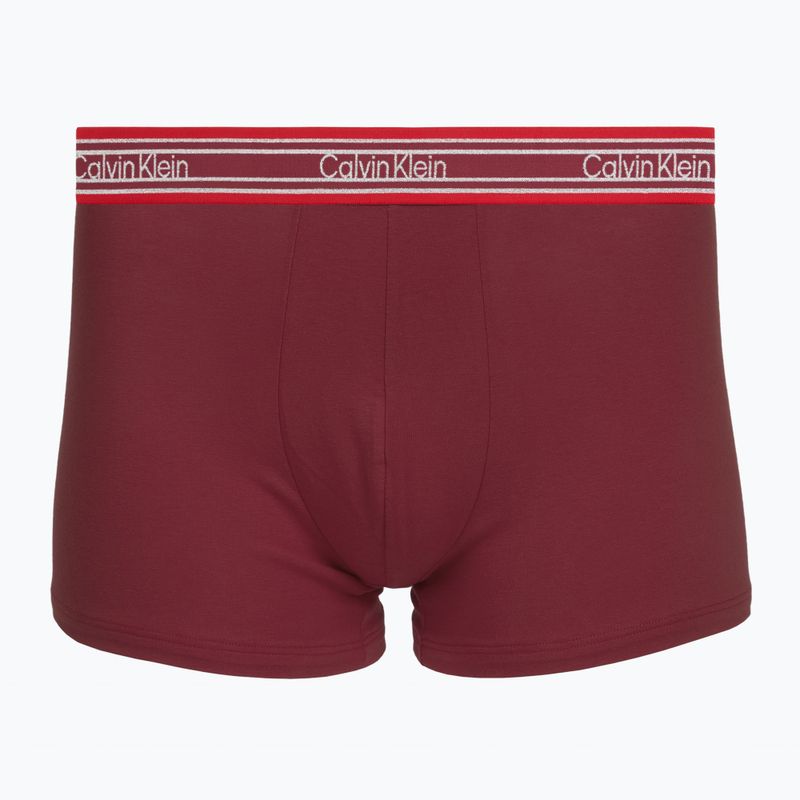 Боксерки чоловічі Calvin Klein LV00NB4615 Trunk black/established red/goji berry 3