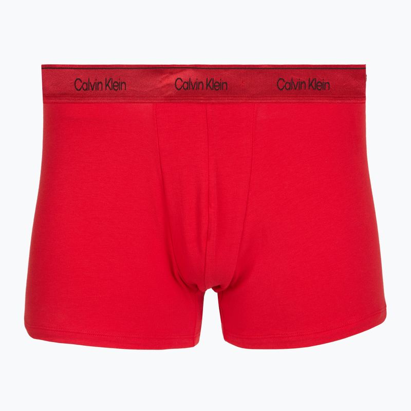 Боксерки чоловічі Calvin Klein LV00NB4575 Trunk black/goji berry/black 2
