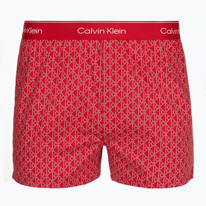 Боксерки чоловічі Calvin Klein LV00NB4727 Boxer Slim black/prep emblem goji berry/grisai 2