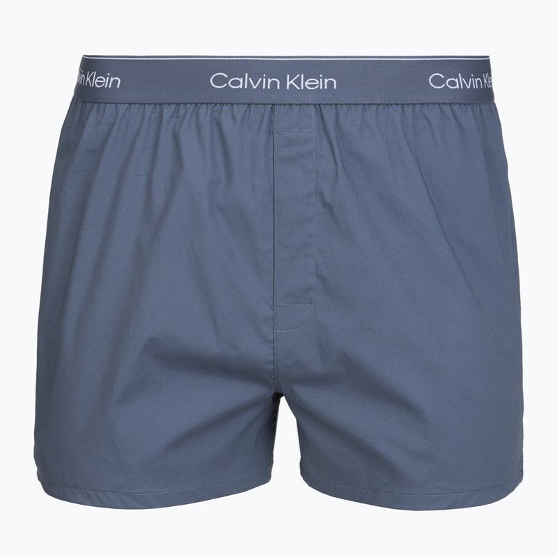Боксерки чоловічі Calvin Klein LV00NB4727 Boxer Slim black/prep emblem goji berry/grisai 5