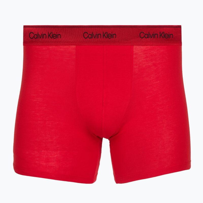 Боксерки чоловічі Calvin Klein LV00NB4576 Boxer Brief black/goji berry/black 2