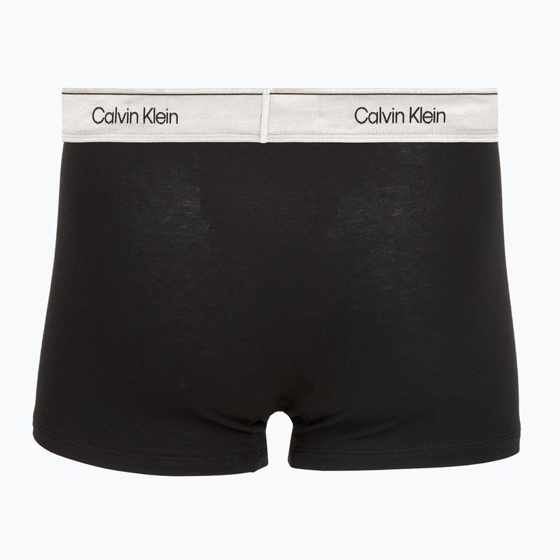 Боксерки чоловічі Calvin Klein LV00NB4730 Trunk black w/ silver haze wbs 2