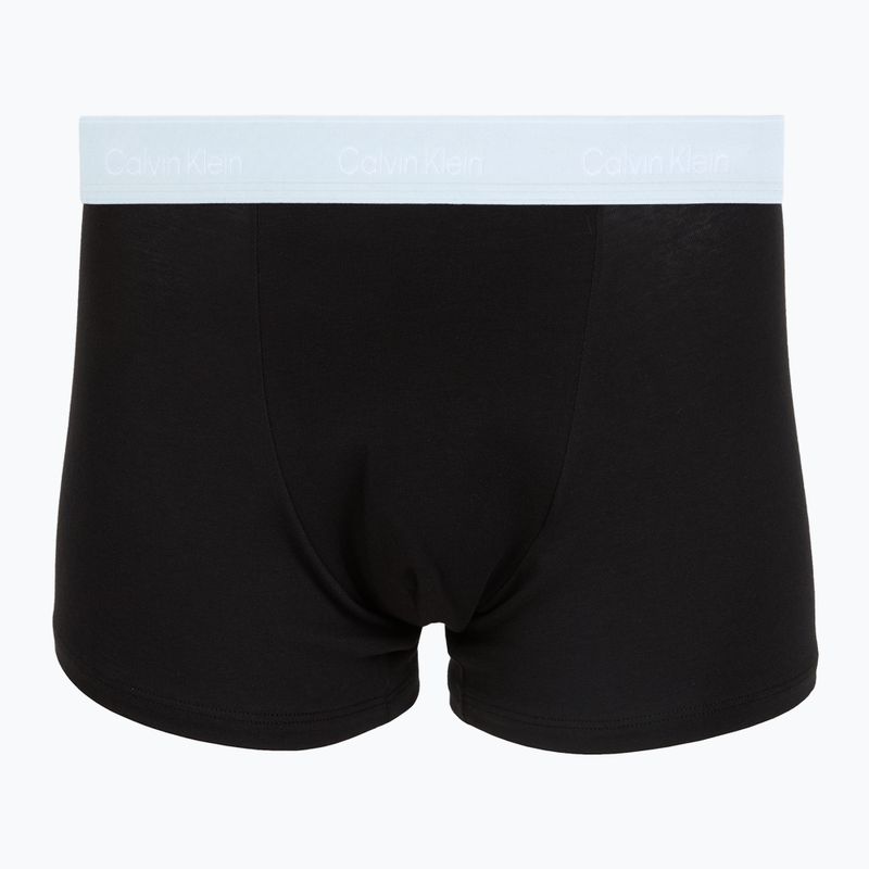 Боксерки чоловічі Calvin Klein LV00NB4286 Relaxed Fit Trunk black bodies w/ poseidon blue/plein 2