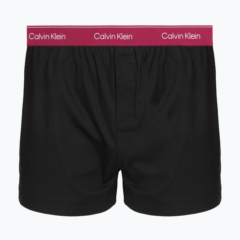 Боксерки чоловічі Calvin Klein LV00NB4267 Boxer Slim black bodies w/ poseidon blue/plein 4