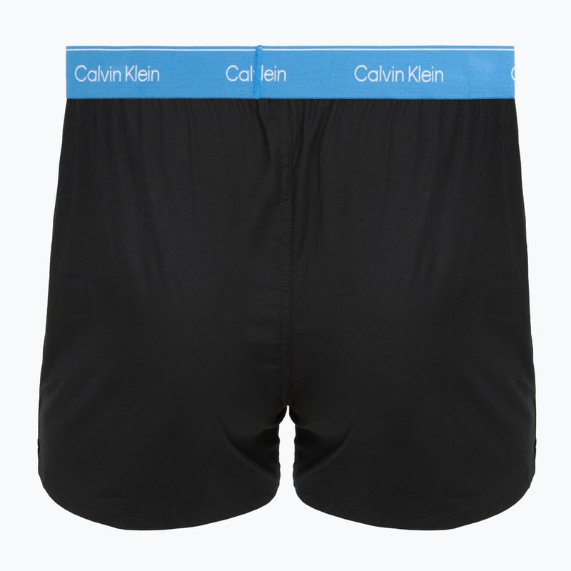 Боксерки чоловічі Calvin Klein LV00NB4267 Boxer Slim black bodies w/ poseidon blue/plein 5