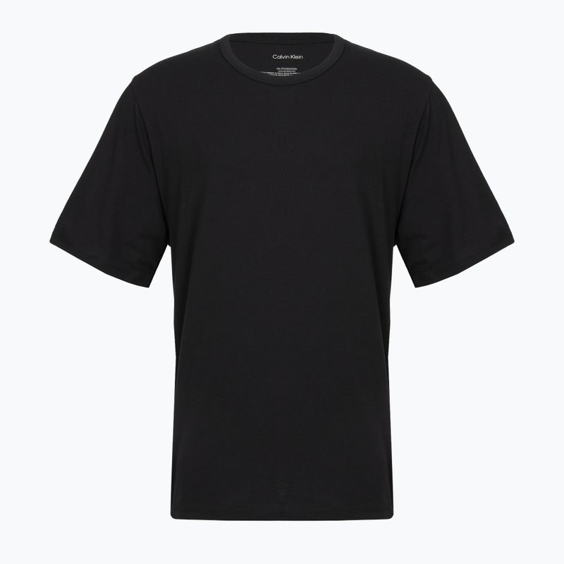 Футболка чоловіча Calvin Klein LV00NB4185 Crew Neck black w/ white emb/white w/ black e 4