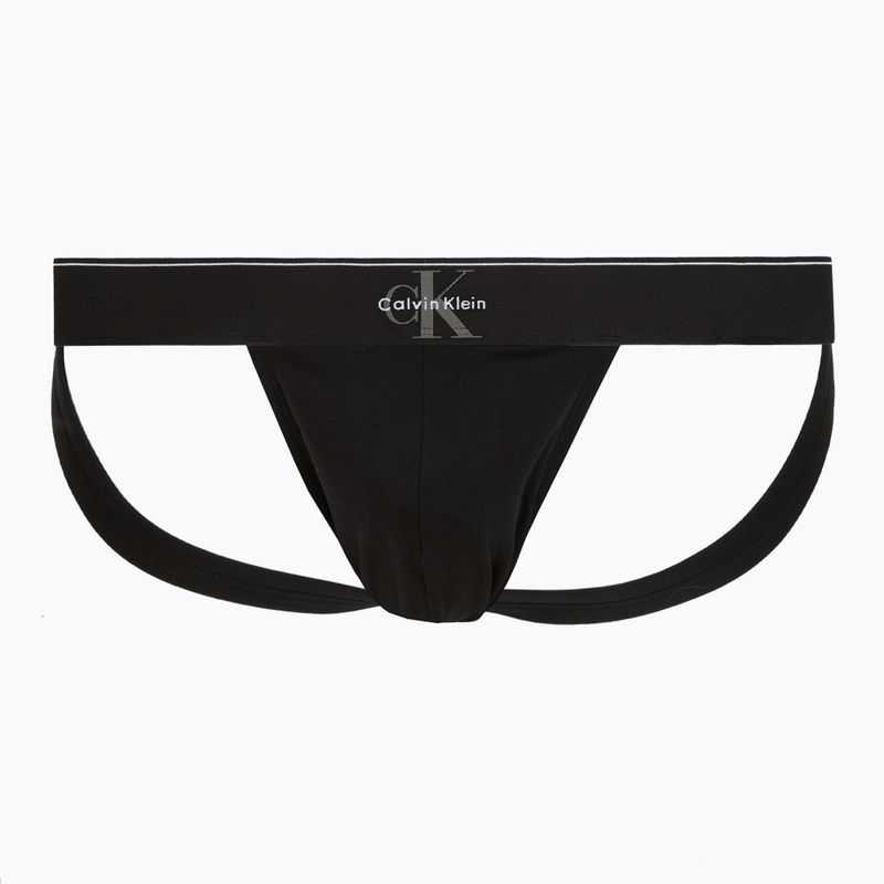 Труси чоловічі Calvin Klein LV00NB4644 Jock Strap black bodies w/ granite gray/poseid 2