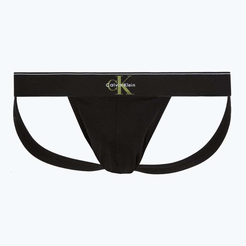 Труси чоловічі Calvin Klein LV00NB4644 Jock Strap black bodies w/ granite gray/poseid 3