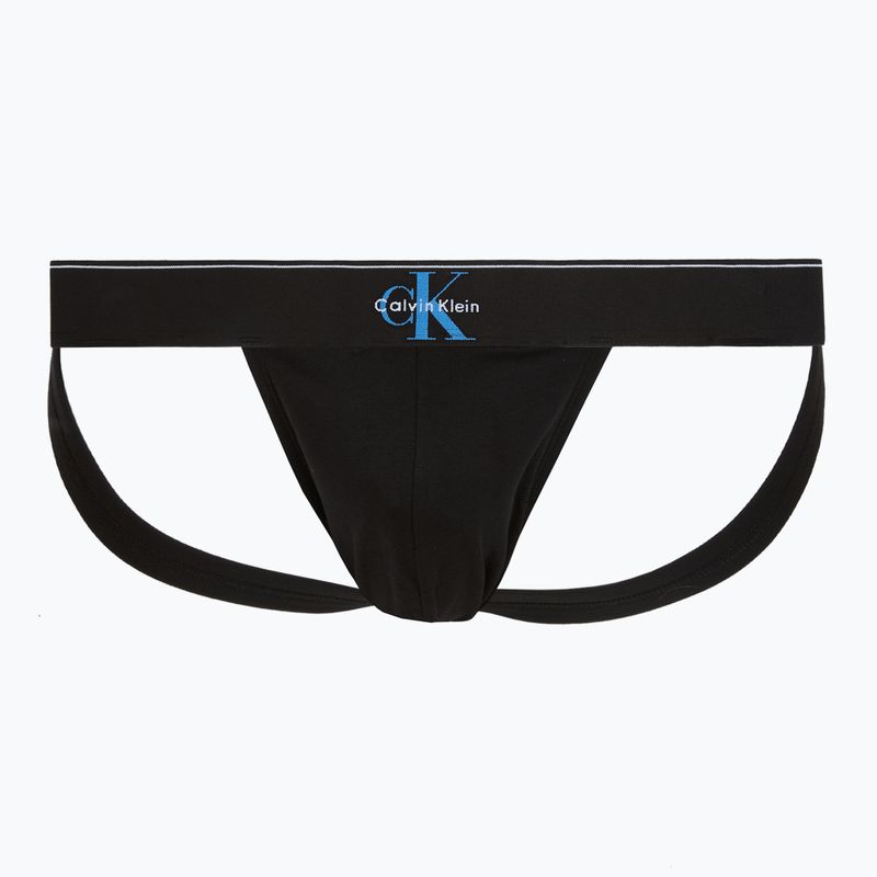 Труси чоловічі Calvin Klein LV00NB4644 Jock Strap black bodies w/ granite gray/poseid 4