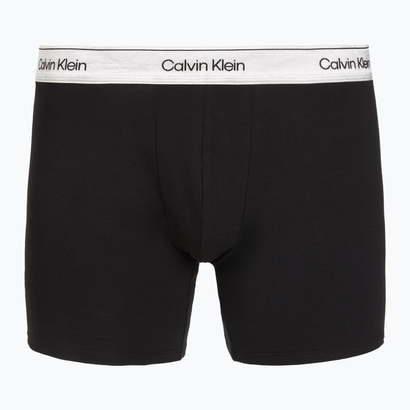 Боксерки чоловічі Calvin Klein LV00NB4731 Boxer Brief black w/ silver haze wbs 2