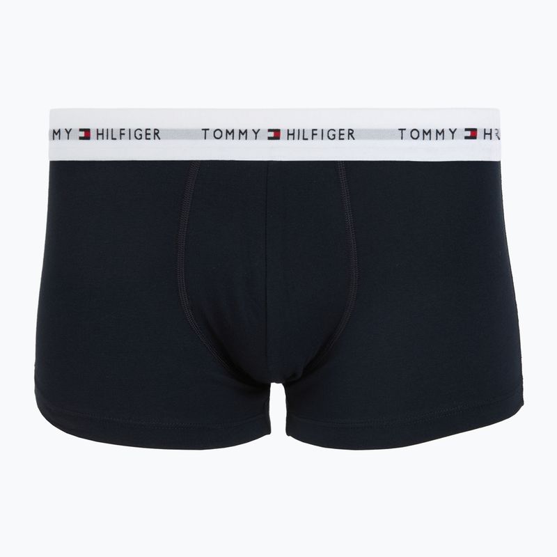 Боксерки чоловічі Tommy Hilfiger Trunk WB 3 pack nb//white/orna green/utility olive 2