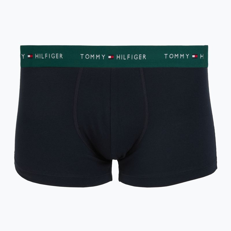 Боксерки чоловічі Tommy Hilfiger Trunk WB 3 pack nb//white/orna green/utility olive 3