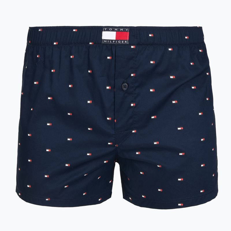 Боксерки чоловічі Tommy Hilfiger Woven Boxer Print 3 pack chambray flag/carb navy/c navy flag 3