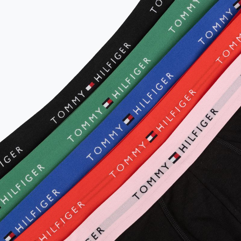 Боксерки чоловічі Tommy Hilfiger Trunk WB 5 pack black/fr red/bon pk/als green/no blue 8