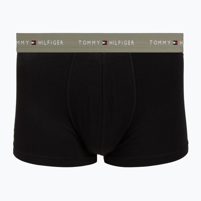 Боксерки чоловічі Tommy Hilfiger Trunk WB 3 pack utility sage/black/bonita pink 3