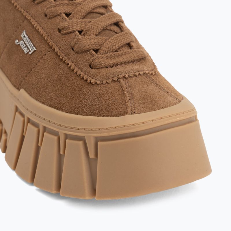 Взуття жіноче Tommy Jeans Platform Sneaker Suede warm khaki 7