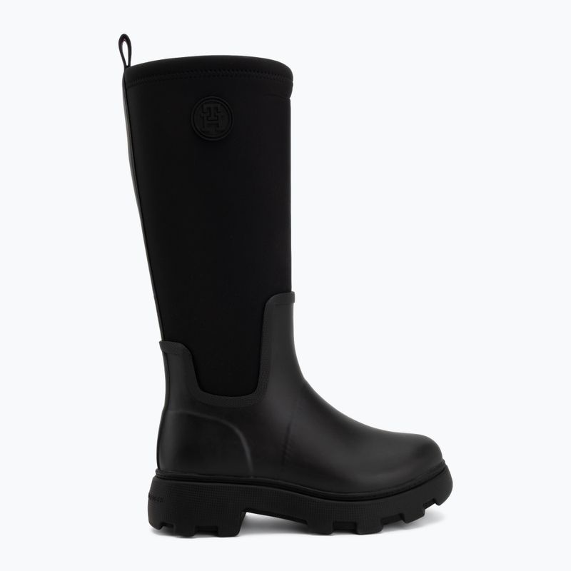Галоші жіночі Tommy Hilfiger Stamp Warm Knee black 2
