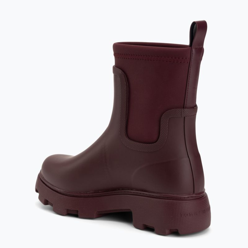 Галоші жіночі Tommy Hilfiger Stamp Warm Ankle oxblood 3
